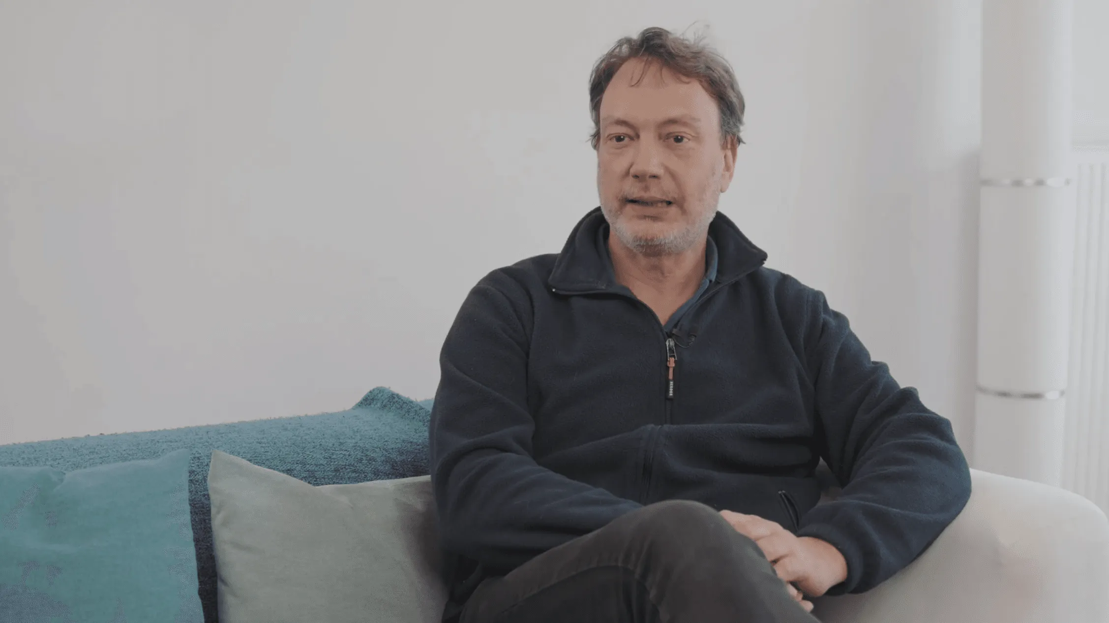 Philippe Vankeirsbilck pendant une interview